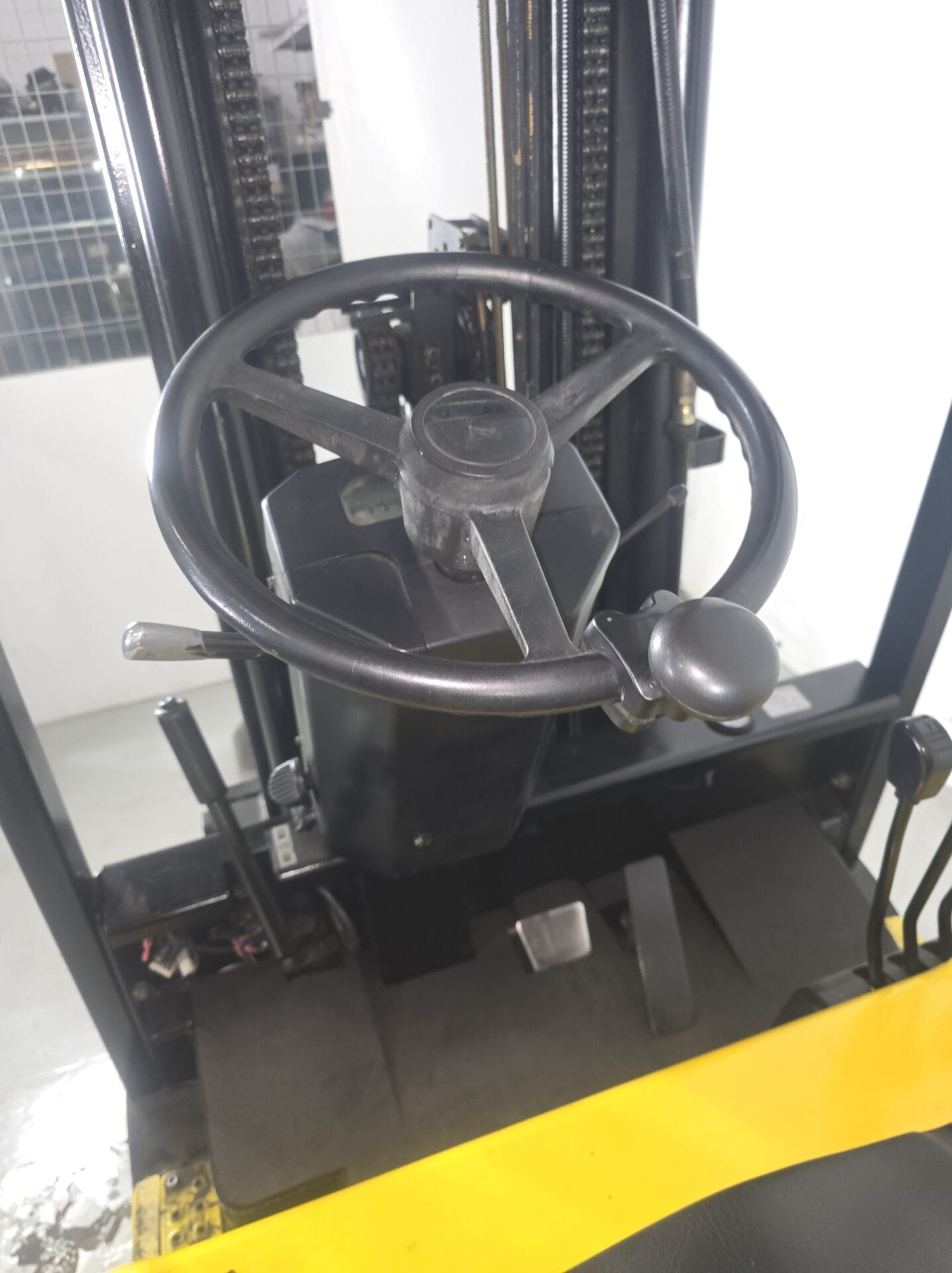 volante carretilla tricilo daewoo amarilla